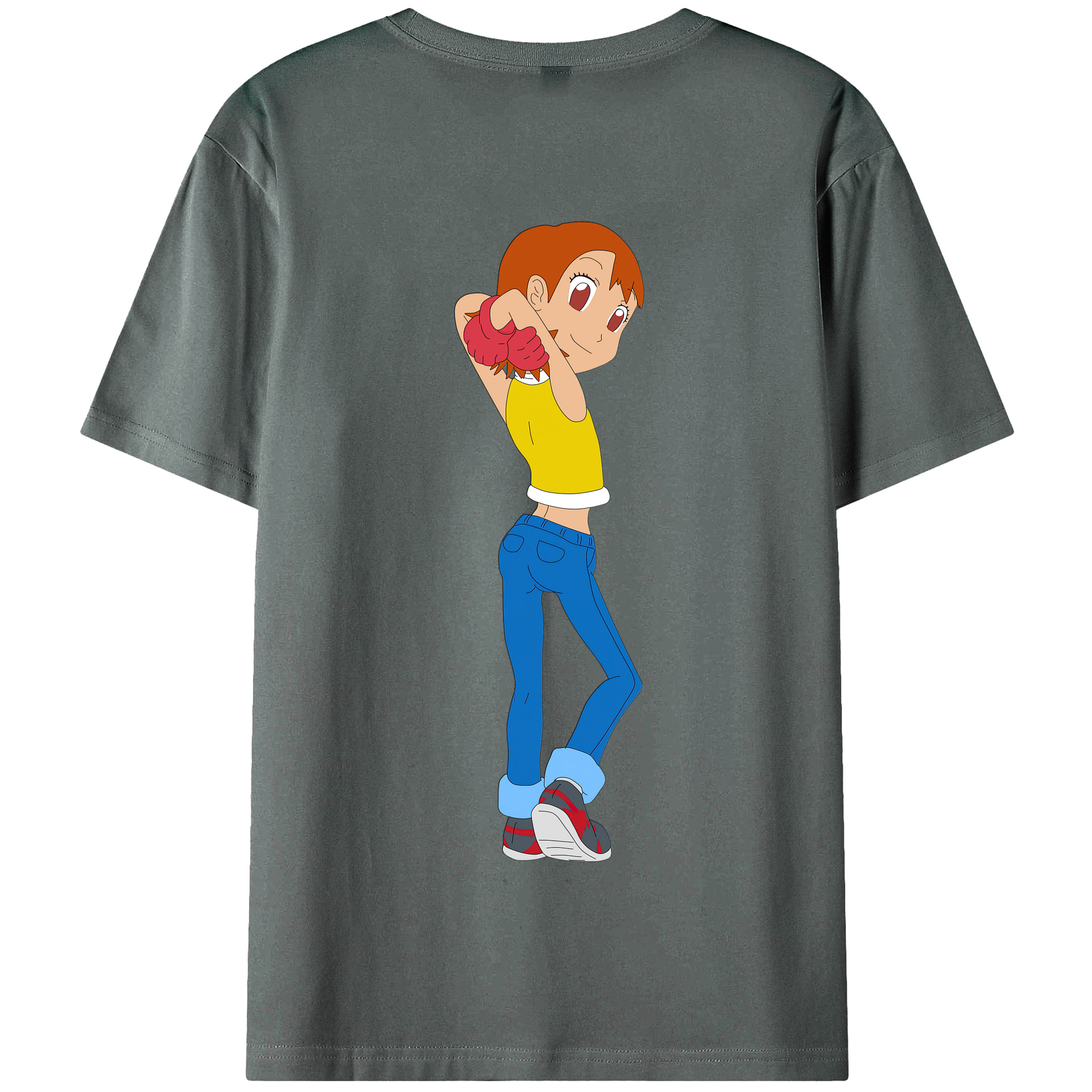 （画像用） Digimon デジタルモンスター/デジモン 綿100％半袖Tシャツ（背面プリント）